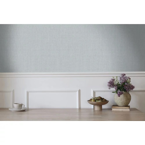 Farmerkék színű szövethatású tapéta