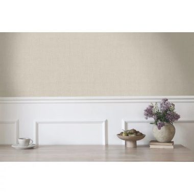 Drapp színű szövethatású tapéta