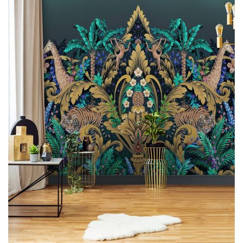 Zöld Dzsungel Vlies Tapéta 