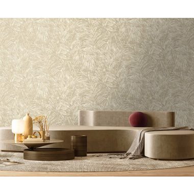 Bézs Levél Vlies Tapéta 