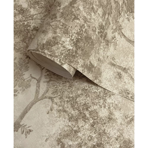 Bézs Fa Vlies Tapéta 