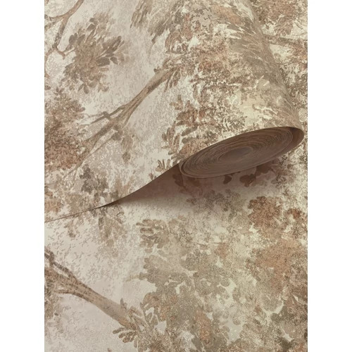 Barna Fa Vlies Tapéta 