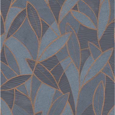 Kék Levél Vinyl Tapéta 