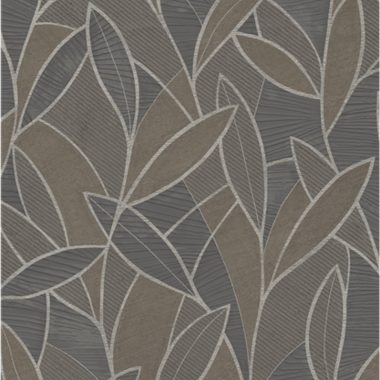 Barna Levél Vinyl Tapéta 