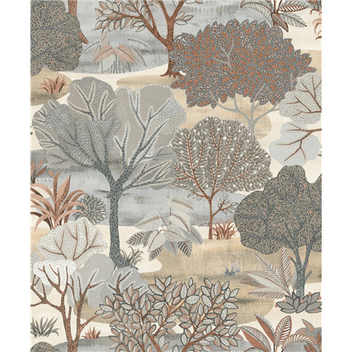 Barna Dzsungel Vinyl Tapéta 