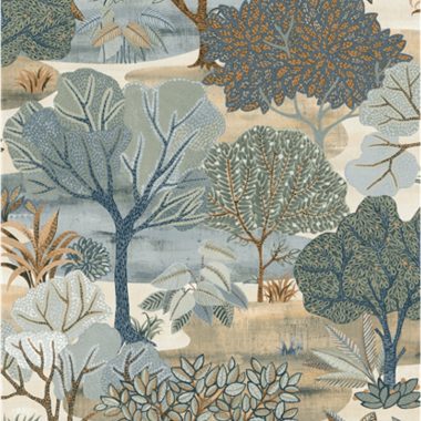 Kék Dzsungel Vinyl Tapéta 
