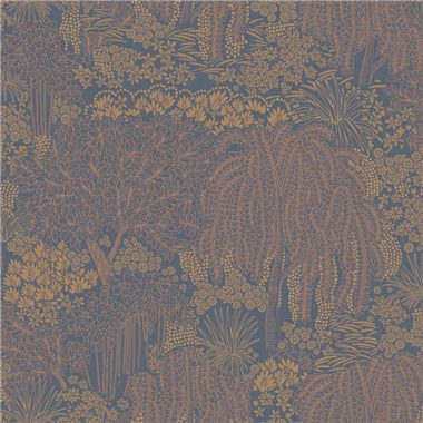 Kék Dzsungel Vinyl Tapéta 
