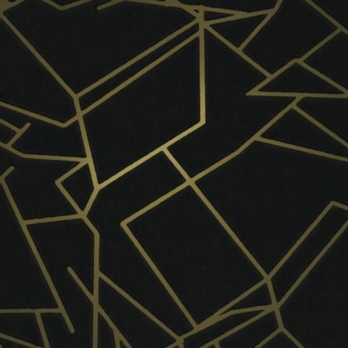 Fekete Geometrikus Vlies Tapéta 