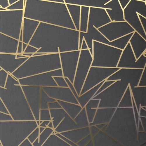 Szürke Geometrikus Vlies Tapéta 