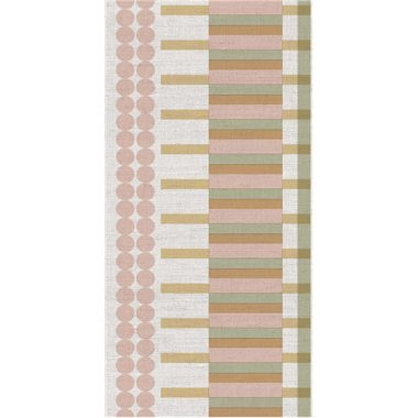 Rózsaszín Geometrikus Vlies Bordűr 