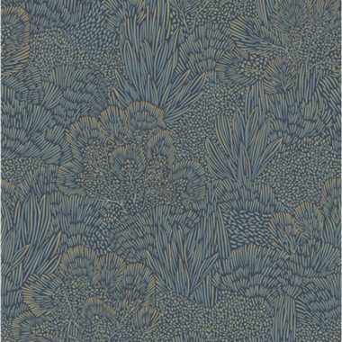 Kék Levél Vlies Tapéta 