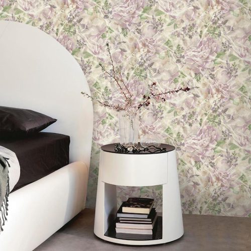 Bézs Virág Vinyl Blumarine Tapéta 