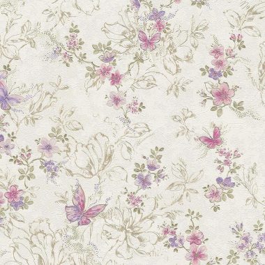 Bézs Virág Vinyl Blumarine Tapéta 