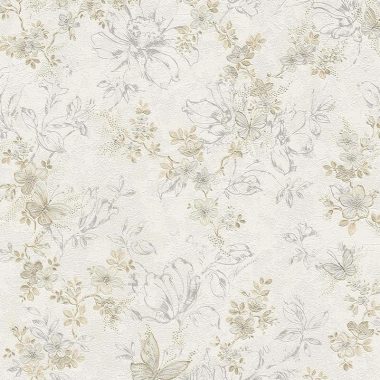 Bézs Virág Vinyl Blumarine Tapéta 