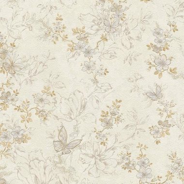 Bézs Virág Vinyl Blumarine Tapéta 