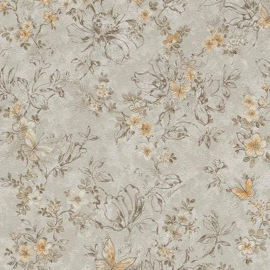 Bézs Virág Vinyl Blumarine Tapéta 