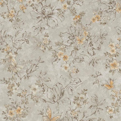Bézs Virág Vinyl Blumarine Tapéta 
