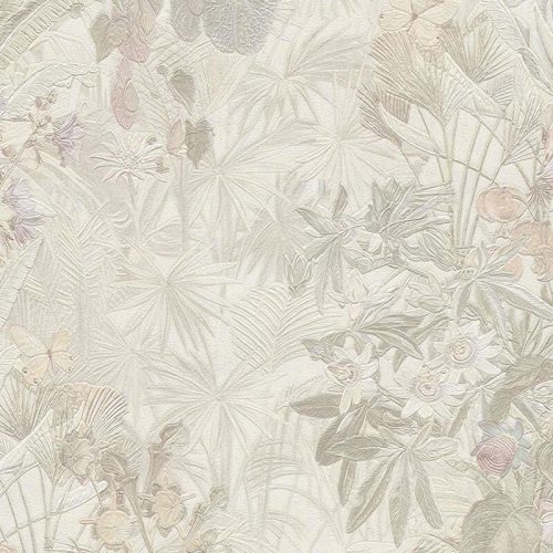 Bézs Virág Vinyl Blumarine Tapéta 