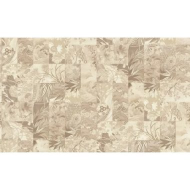    Patchwork mintás keleti hangulatú design tapéta, bézs-drapp színváltozatban