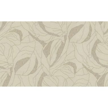    Modern geometrikus levél mintás strukturált tapéta drapp színben