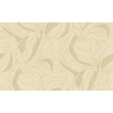     Modern geometrikus levél mintás strukturált tapéta vanília színben