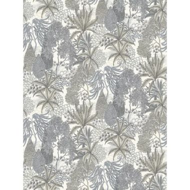   Fehér alapon szürke és kék színű növény mintás poszter