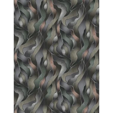   Különleges szürke árnyalatú  poszter, modern színes hullám díszítéssel