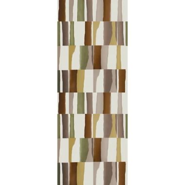   Színes mosott kontútos négyzet mintás poszter retro stílusban