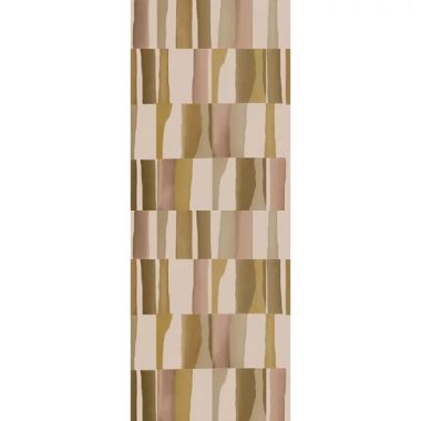   Színes mosott kontútos négyzet mintás poszter retro stílusban