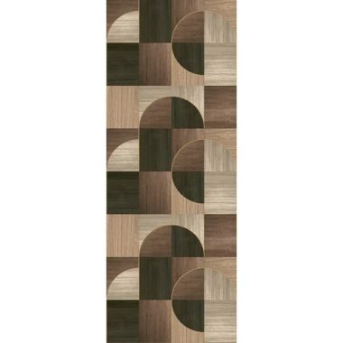   Faburkolatot idéző, barna árnyalatú poszter grafikus mintával