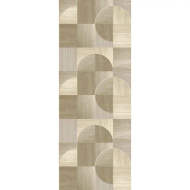     Faburkolatot idéző, drapp árnyalatú poszter grafikus mintával