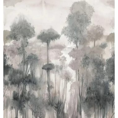 Mosott akvarell hatású erdő mintás vinyl poszter