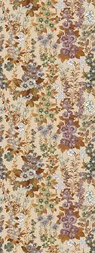 Krémszínű alapon türkizkék, bájos virágmintás mosható poszter