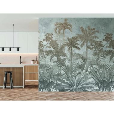 Szürke trópusi erdő mintás mosható poszter 