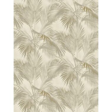 Bézs alapon grézs trópusi levél mintás elegáns poszter