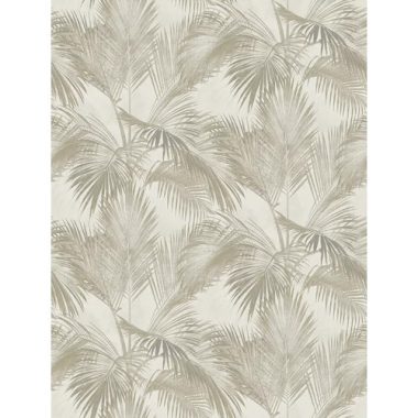   Törtfehér alapon szürke  trópusi levél mintás elegáns poszter