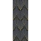 Art deco stílusú poszter, geometrikus mintával sötétkék-arany színben