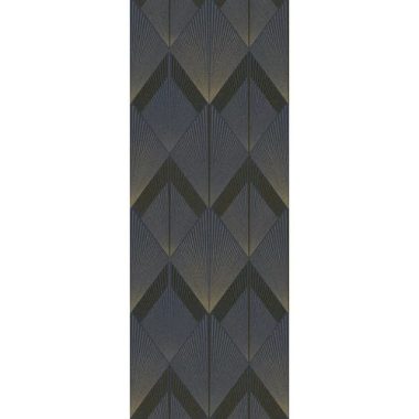   Art deco stílusú poszter, geometrikus mintával sötétkék-arany színben