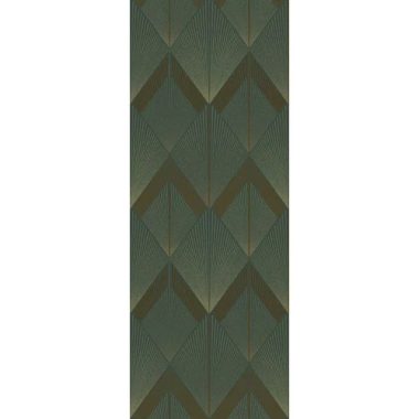    Art deco stílusú poszter, geometrikus mintával petrolkék színben