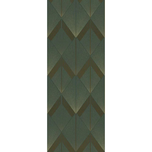  Art deco stílusú poszter, geometrikus mintával petrolkék színben