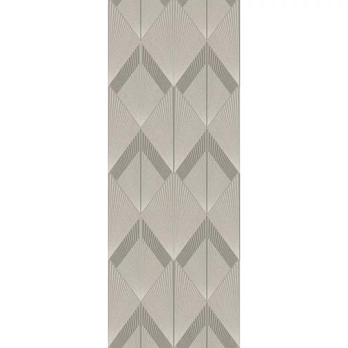  Art deco stílusú poszter, geometrikus mintával szürke színben