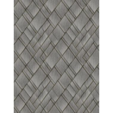   Geometrikus mintás poszter szálcsiszolt lemez hatású  felszínnel, szürke színben