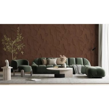   Absztrakt mintás, izgalmas poszter beton felszínnel, terrakotta színben