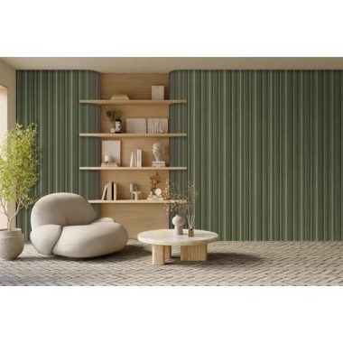 Retro csíkos mintás zöld mosható poszter