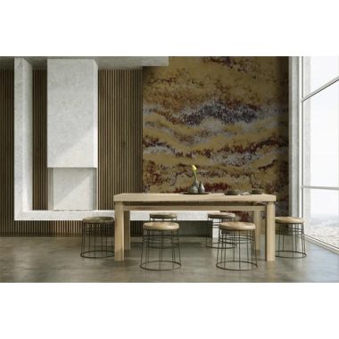  Okker-barna erezetes ásvány mintás mosható poszter 