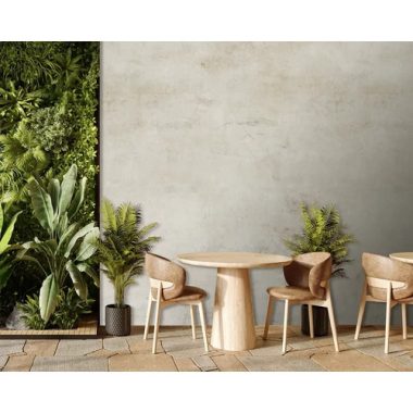   Festett enyhén koptatott dekorfal hatású poszter natúr színben