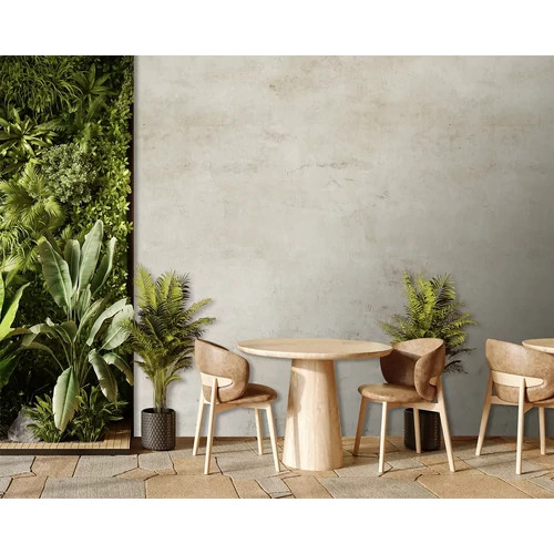 Festett enyhén koptatott dekorfal hatású poszter natúr színben