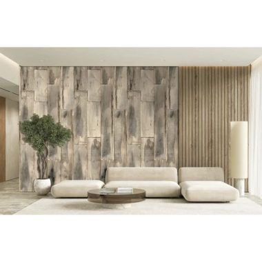    Koptatott festett deszkamintás poszter ipari stílusban, kékes színvilágban