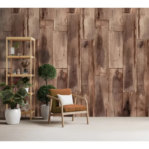  Koptatott festett deszkamintás poszter ipari stílusban, barnás színvilágban