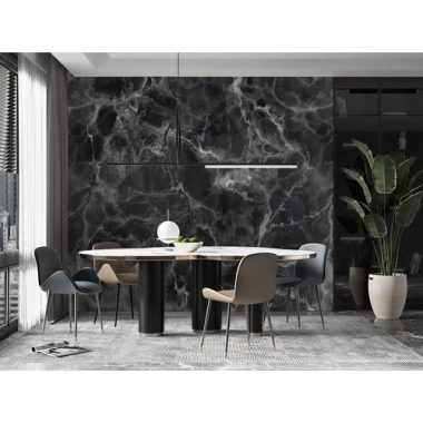 Fekete-fehér márvány erezetes elegáns poszter